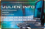 carte de visite de l'entreprise Julien Info
