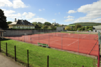 Vue des 3 terrains de Tennis