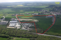 photo aérienne de la Zone Industrielle de Châtenois