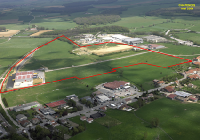 photo aérienne de la Zone Industrielle de Châtenois